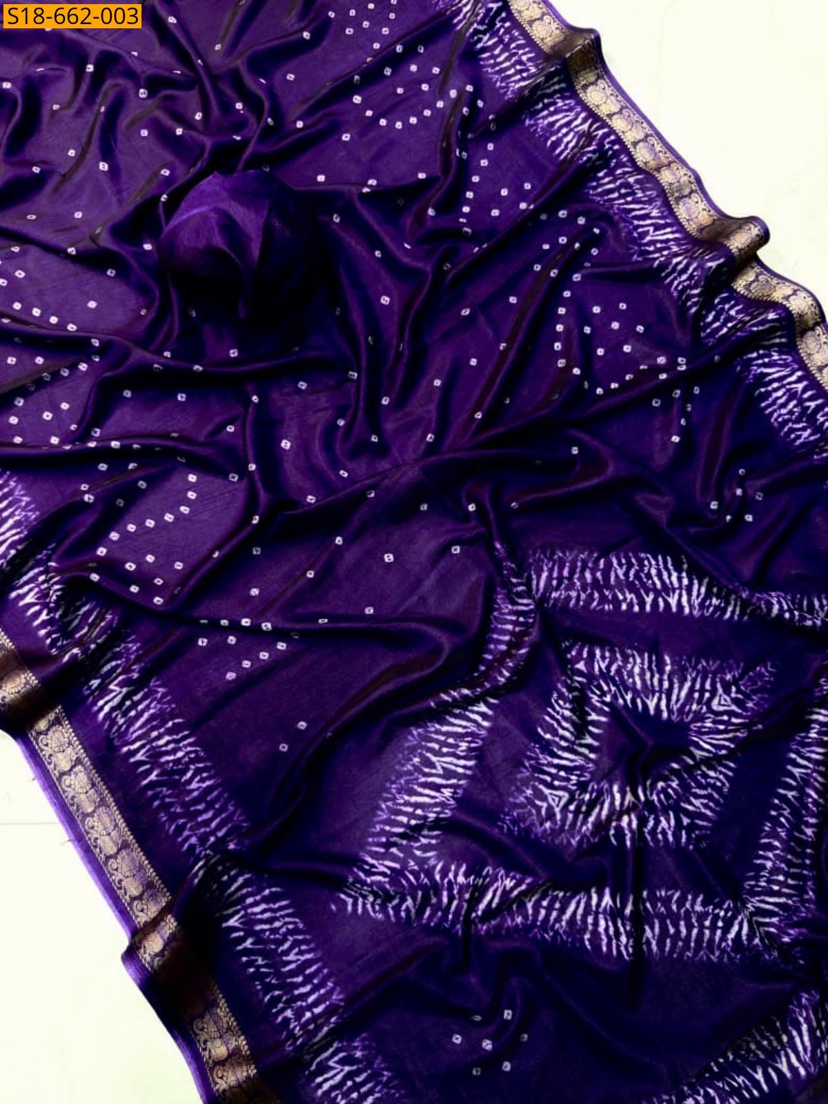 Violet Fancy Dola Silk saree