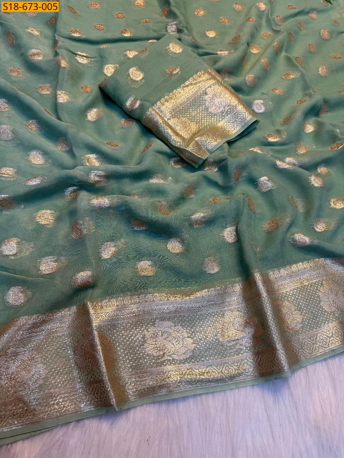 Viscose Georgette Saree