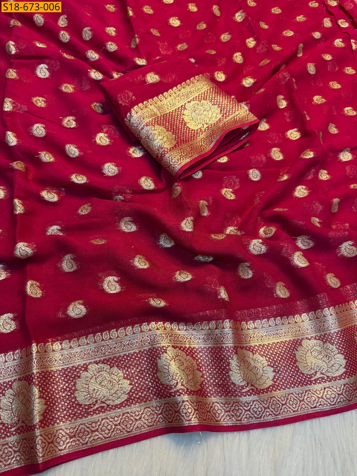 Viscose Georgette Saree