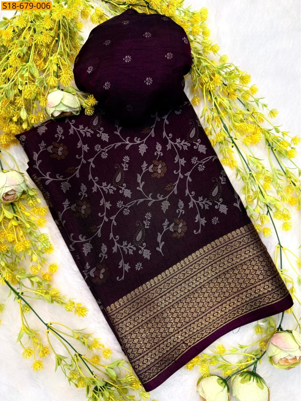 Soft bleck dola silk sarees