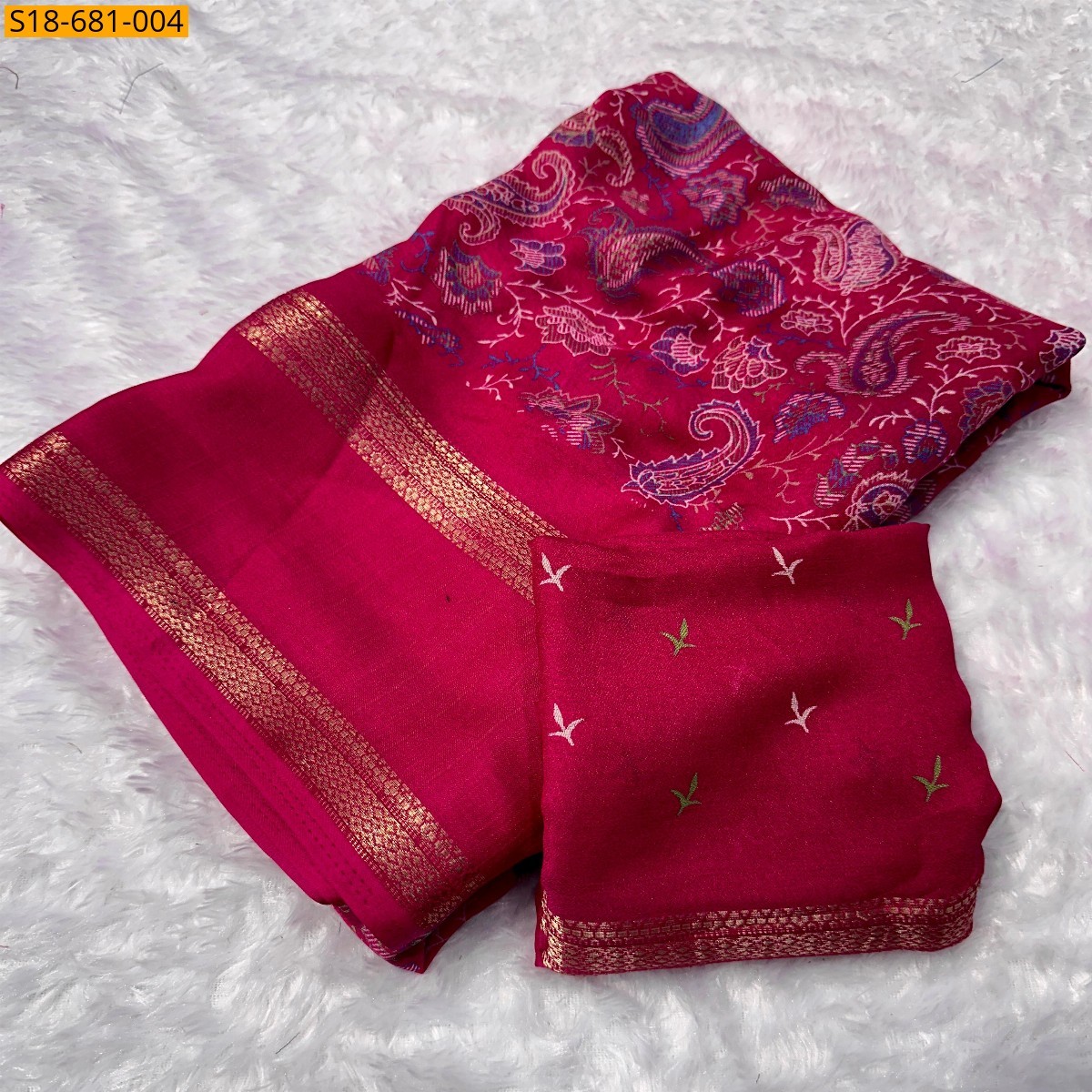 Pink Fancy Georgette sarees