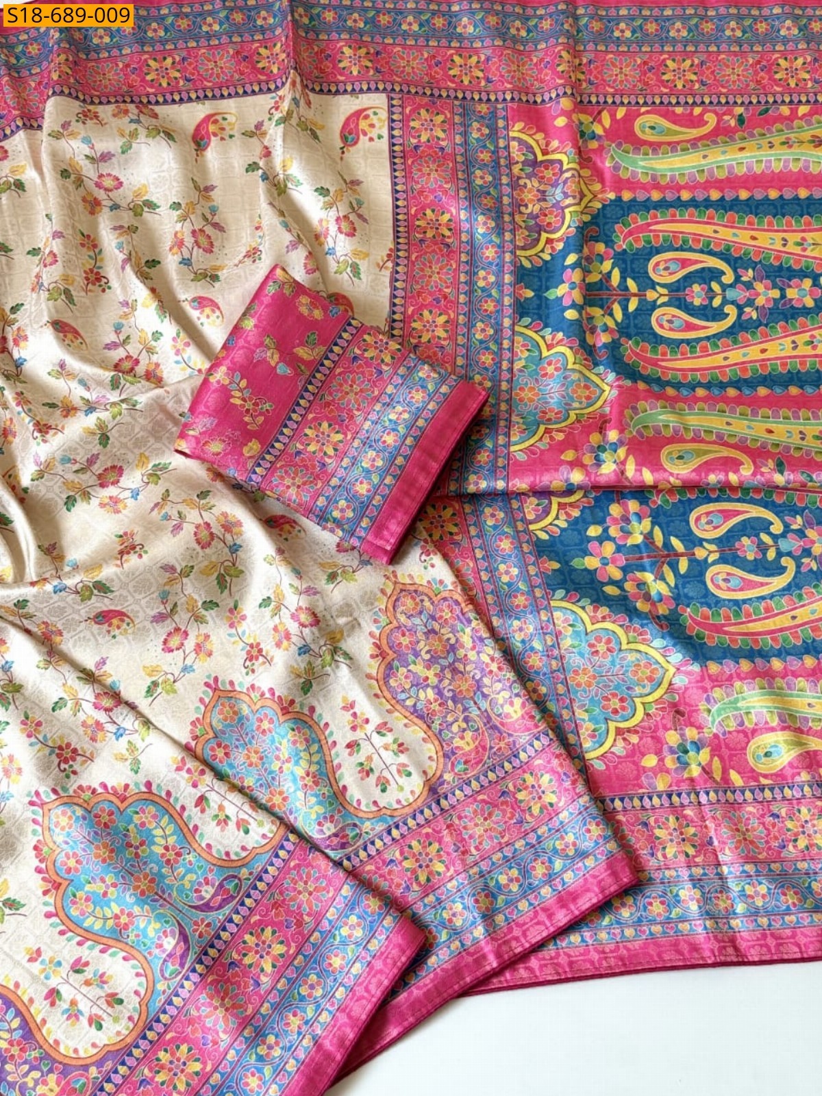 Pink Fancy Soft Silk Saree