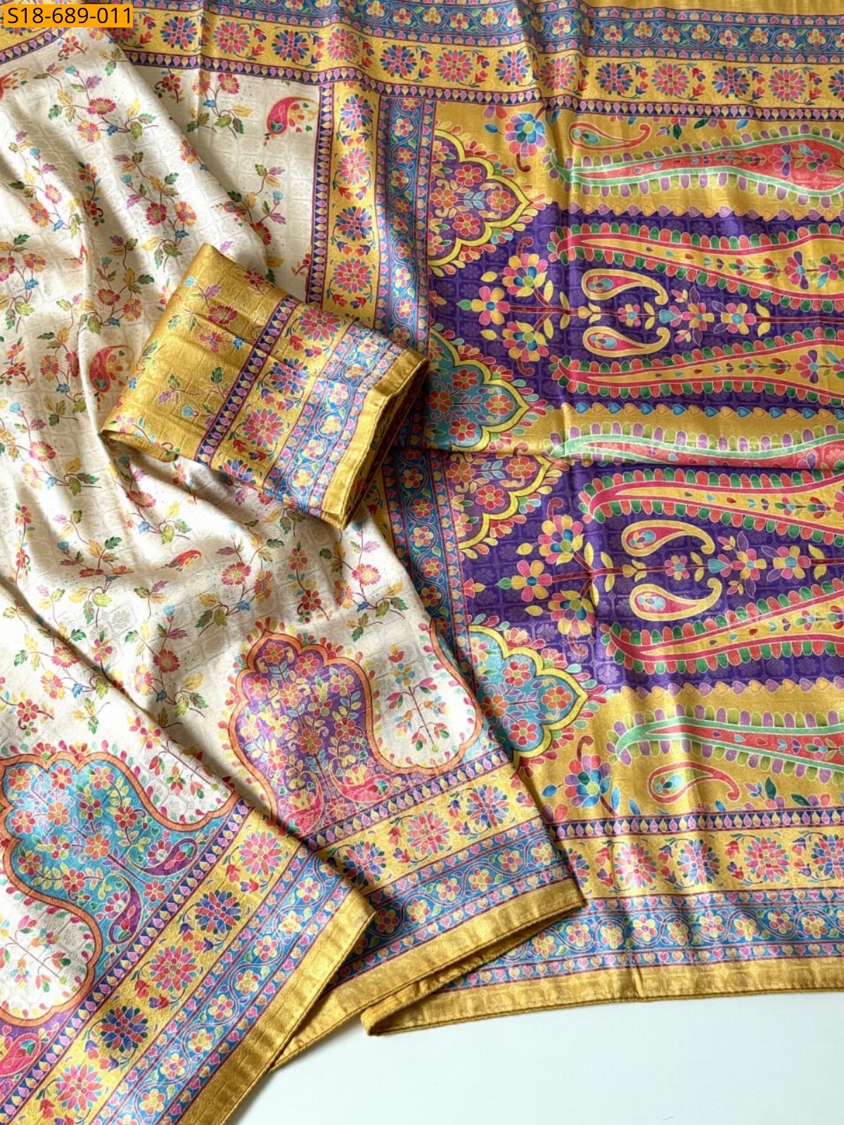 Mustard Fancy Soft Silk Saree