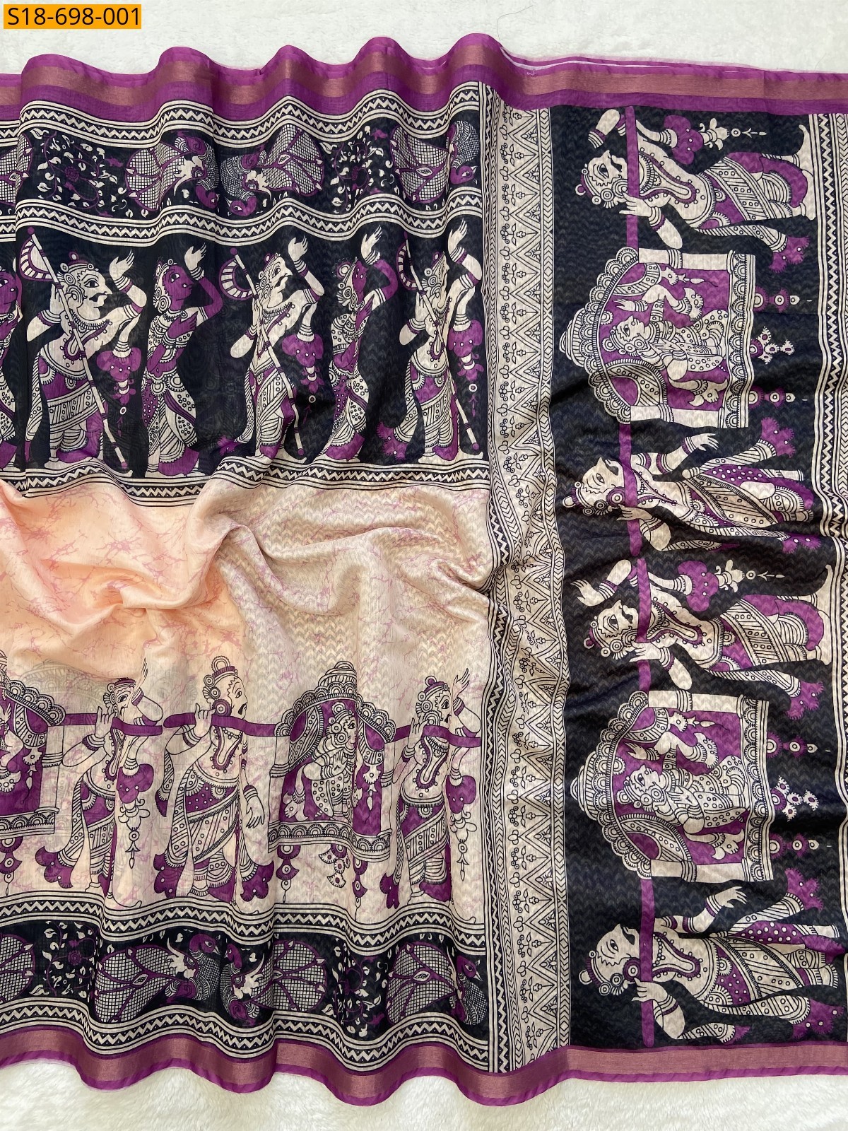 Lavender Soft Chanderi Cotton Sarees