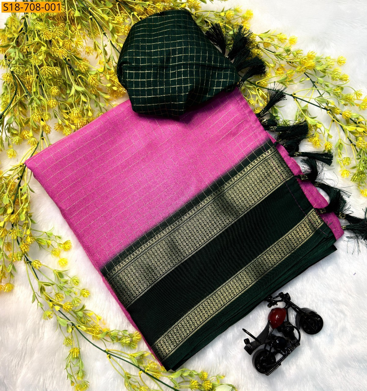 Baby Pink Fancy Georgette Sarees