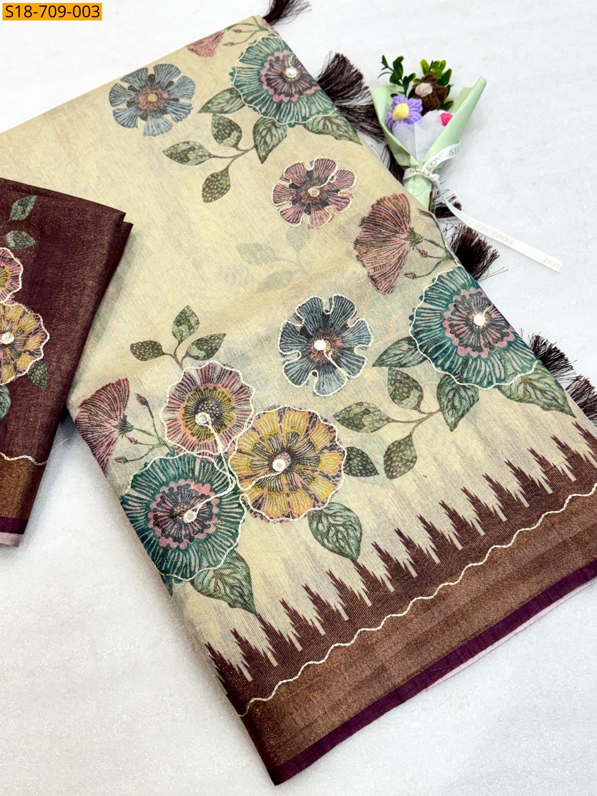 Maroon Soft Erode Tissue Zari Sarees