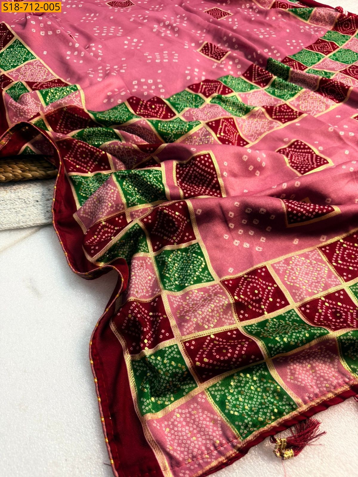 Pink Fancy Marshmellow Blooming Sarees