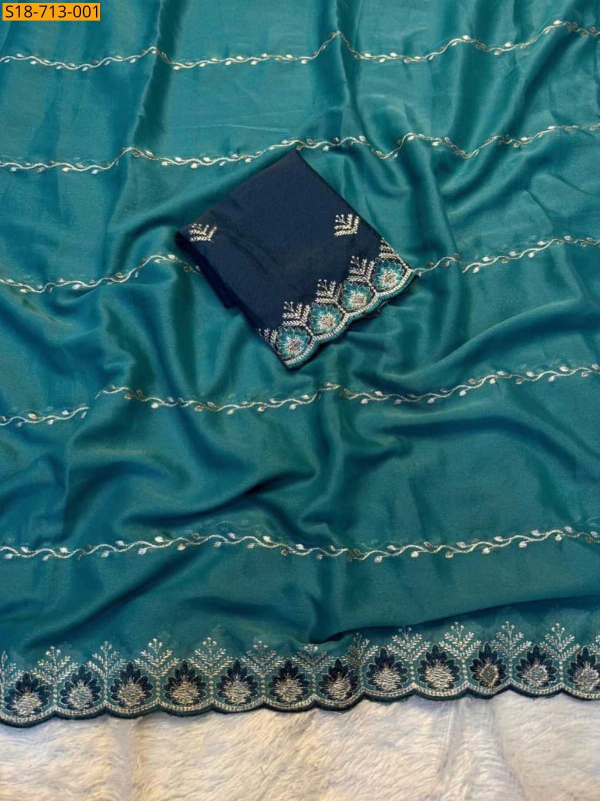 Blue Star Georgette Sarees