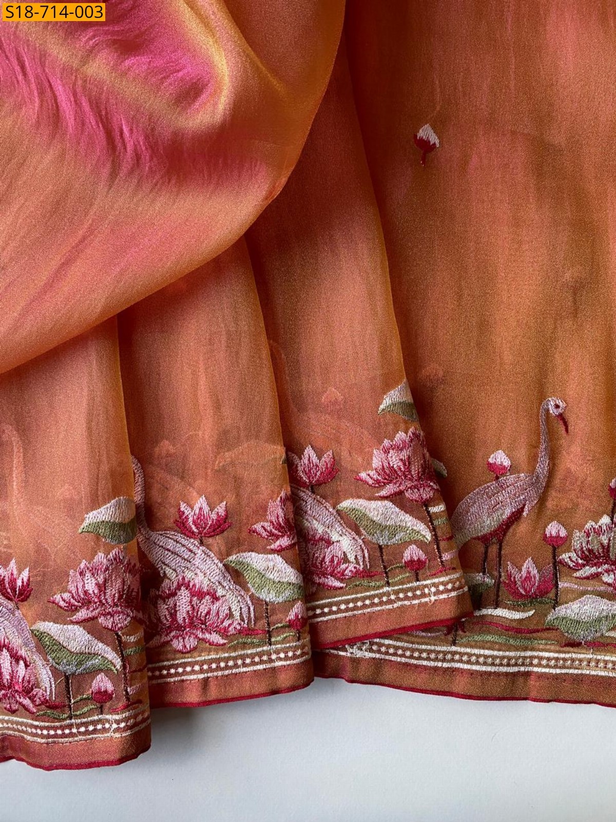 Orange Royal gabanna silk sarees