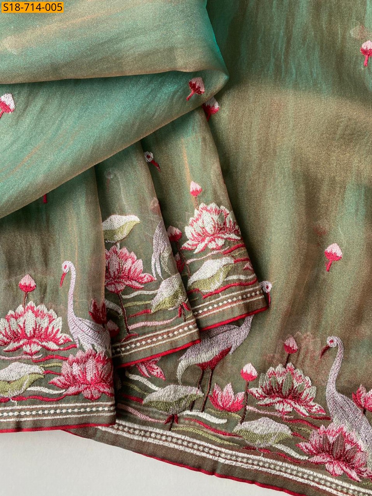 Green Royal gabanna silk sarees