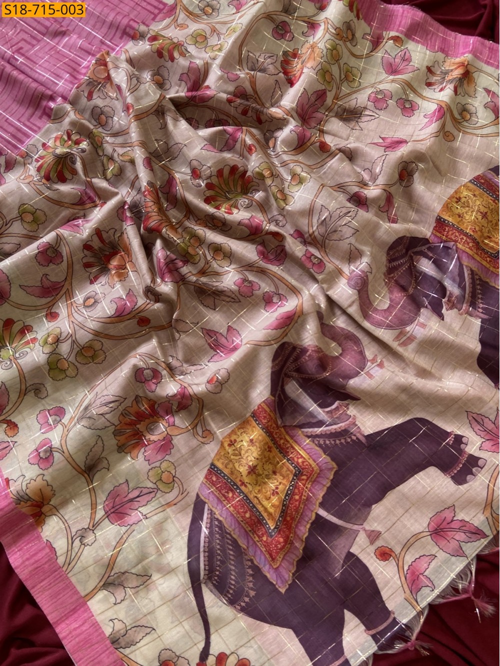 Soft Semi Tussar Silk Saree