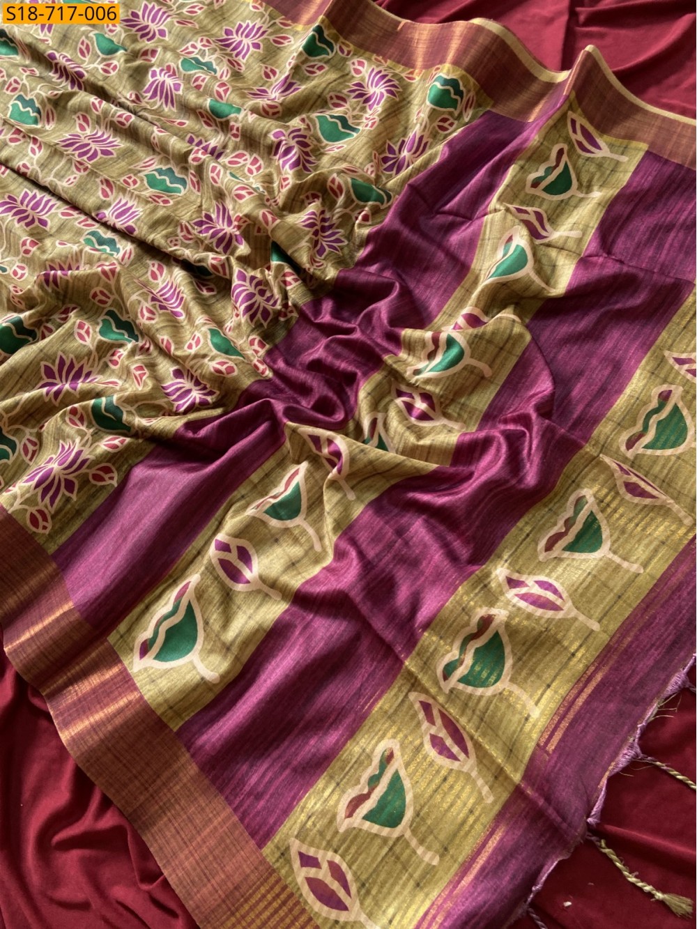 Soft Tussar Silk Saree