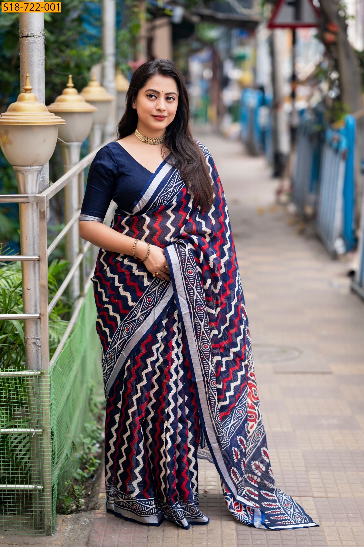 Blue Soft Kota Doriya Sarees