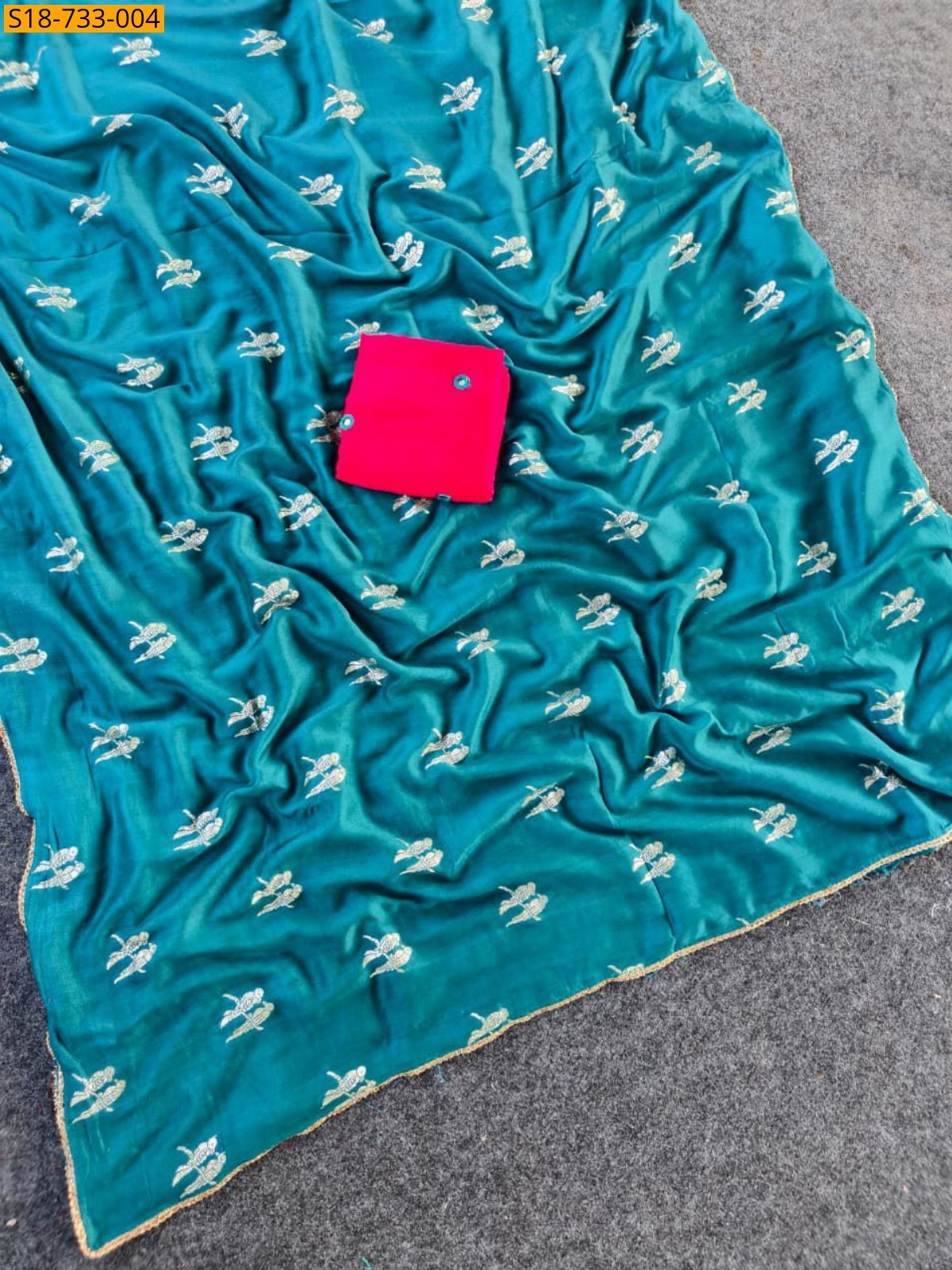 Blue Viscose chiffon georgette Sarees