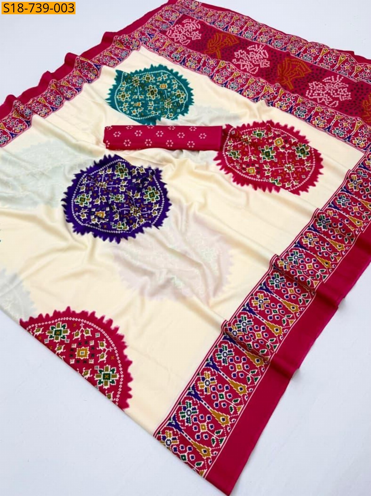 Pink Fancy Semi Gajji Sarees