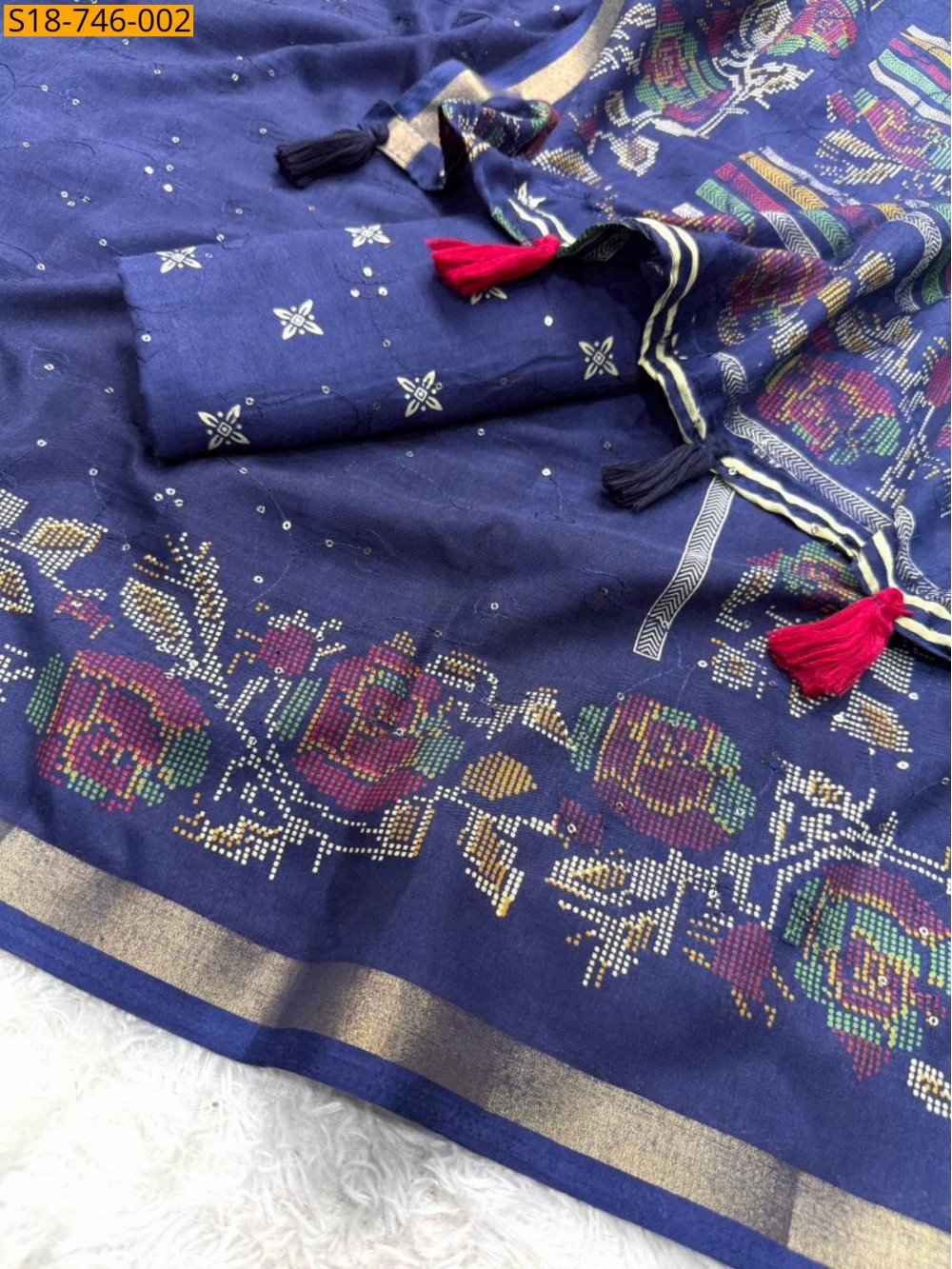 Fancy mulmul silk sarees