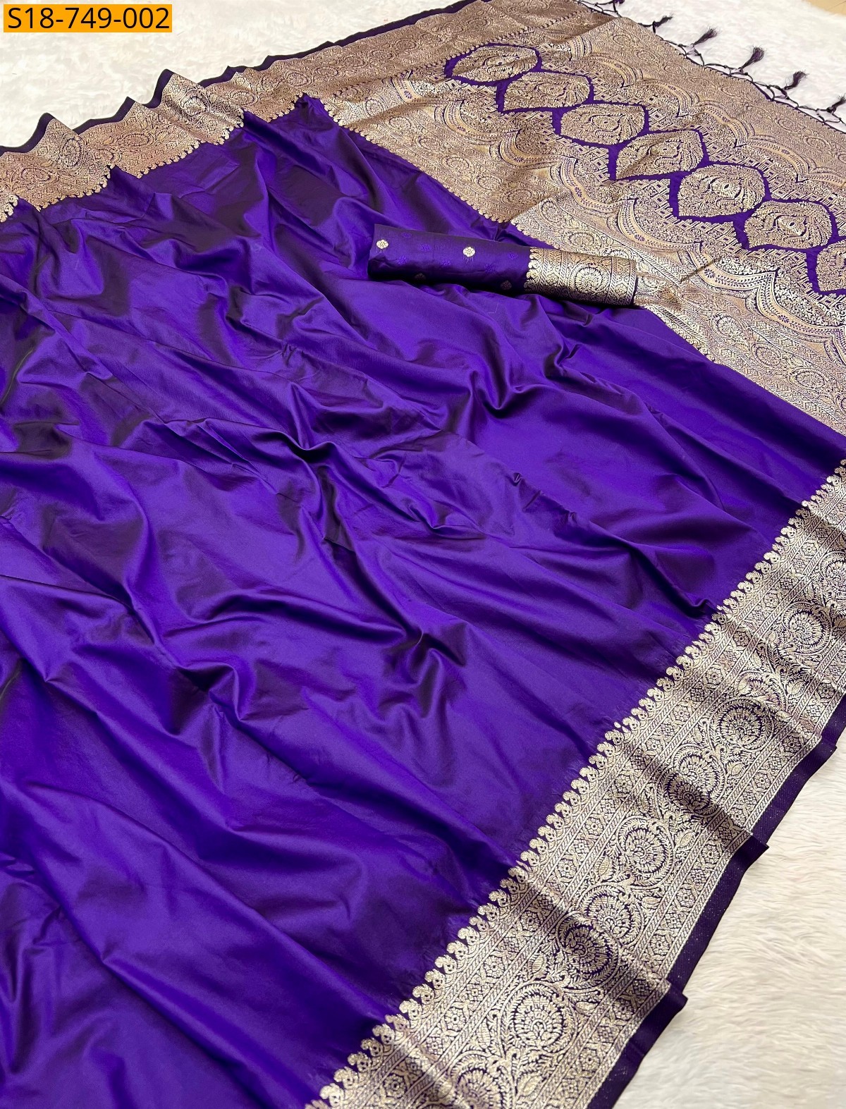 Purple Fancy banarasi silk sarees
