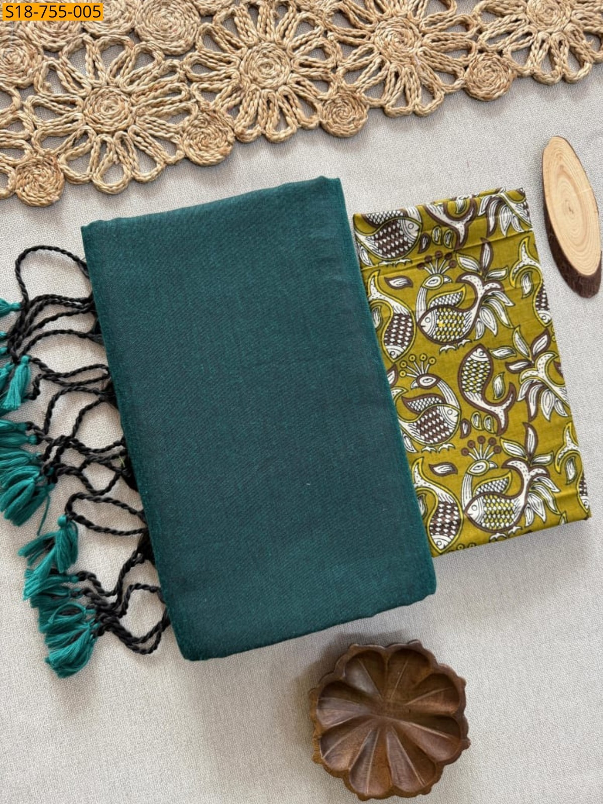 Morpitch` Khadi Cotton Sarees