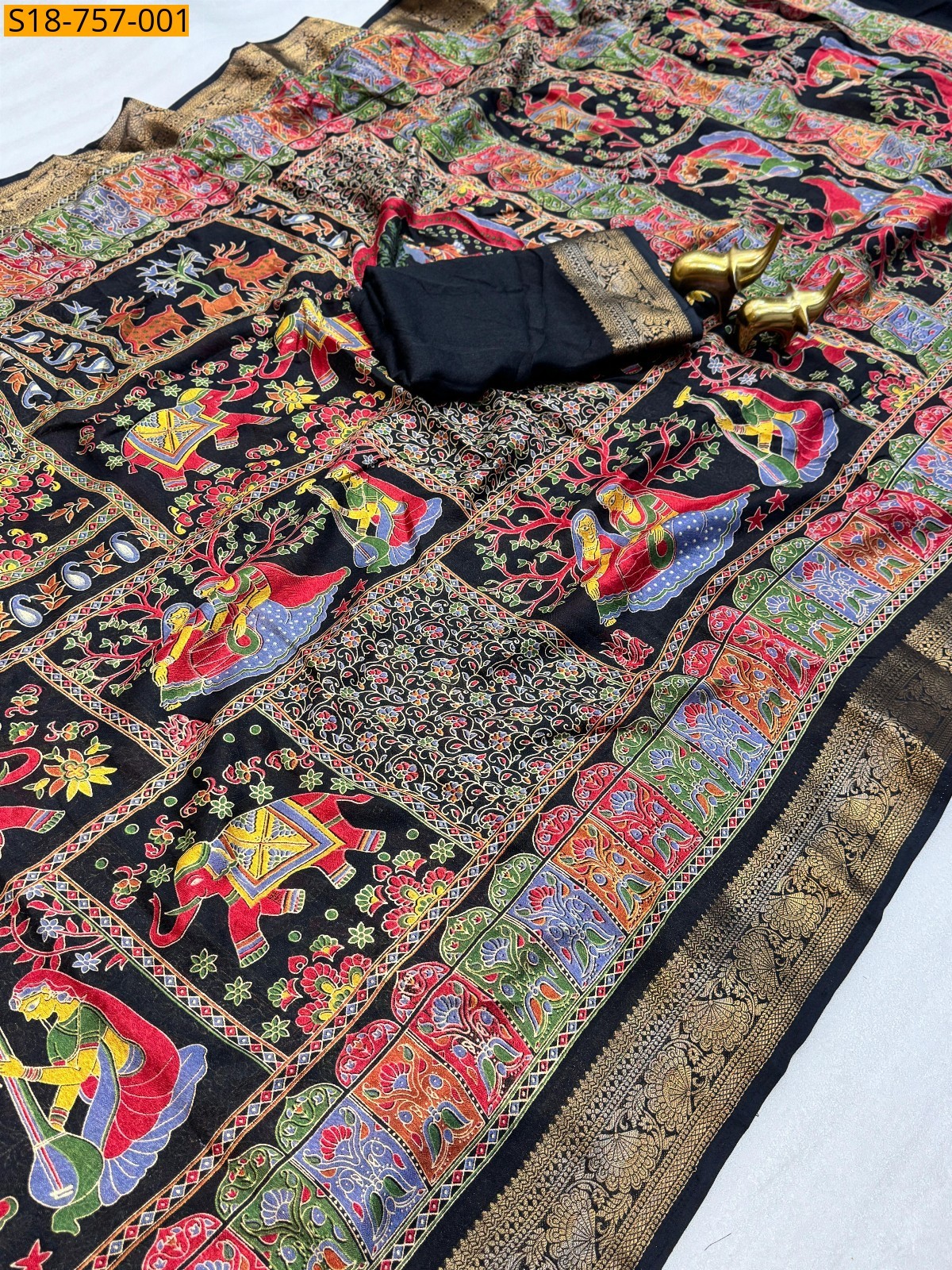 Black Fancy marshmellow sarees