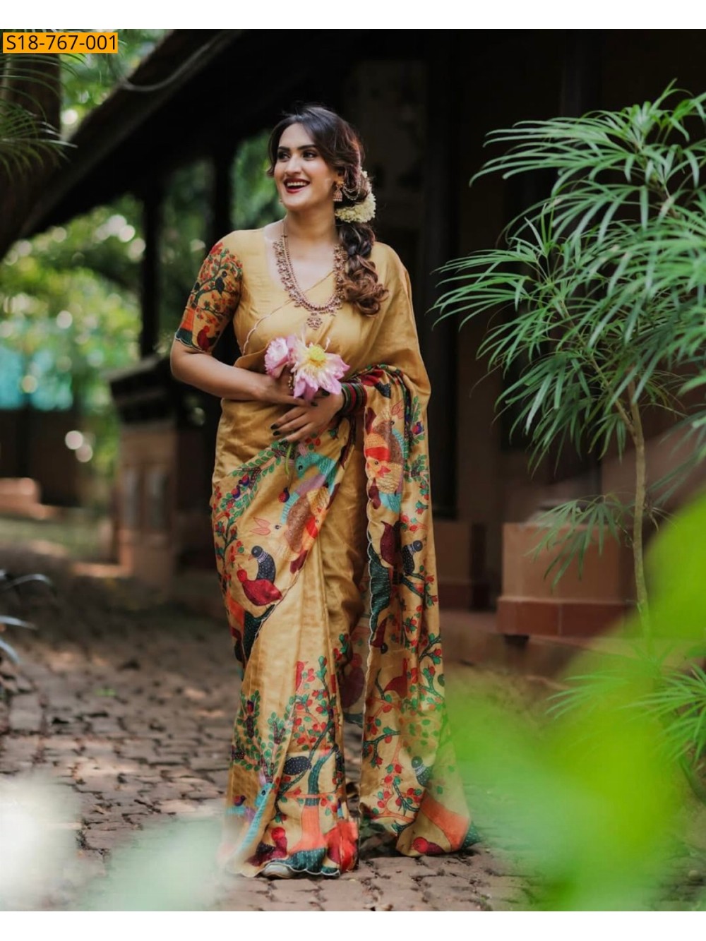 Yellow Fancy tussar silk sarees Yellow Fancy tussar silk sarees