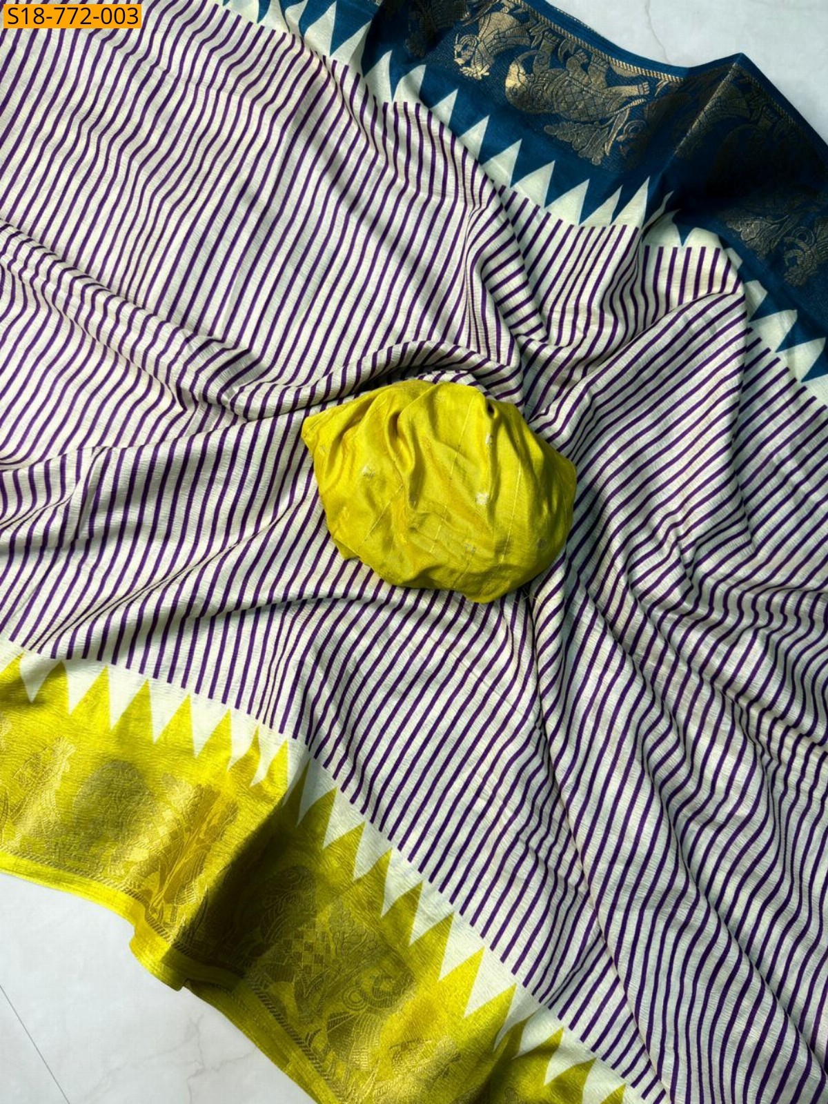 Violet Fancy Dola Silk Saree