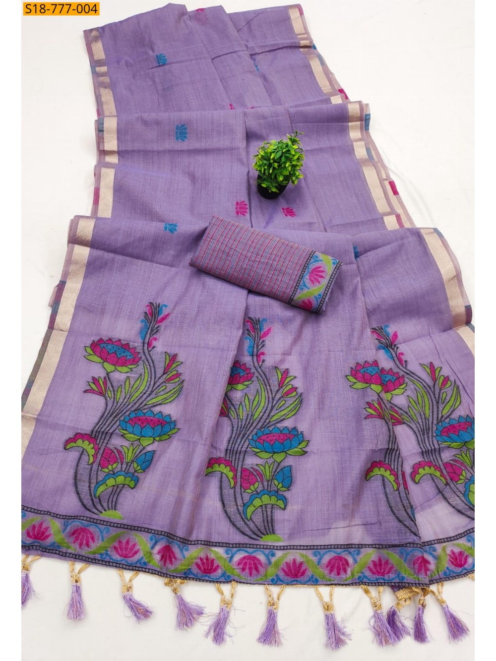 Premium Soft Muga Cotton saree
