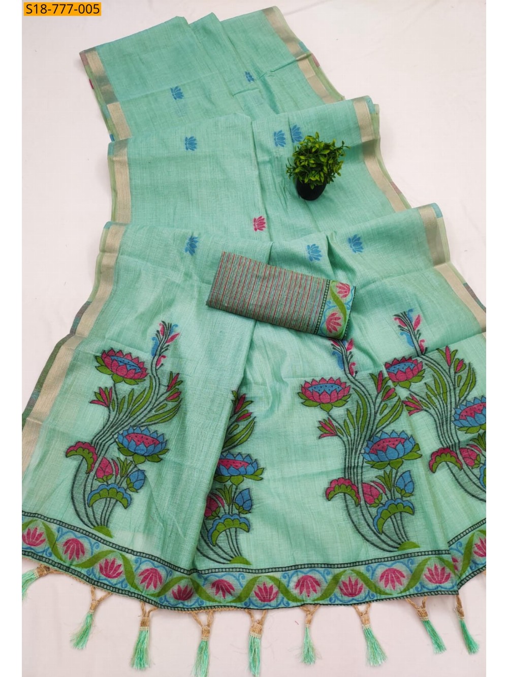 Premium Soft Muga Cotton saree