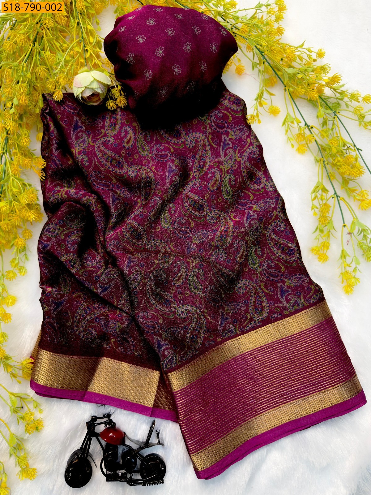 Pink Fancy Marshmellow Sarees