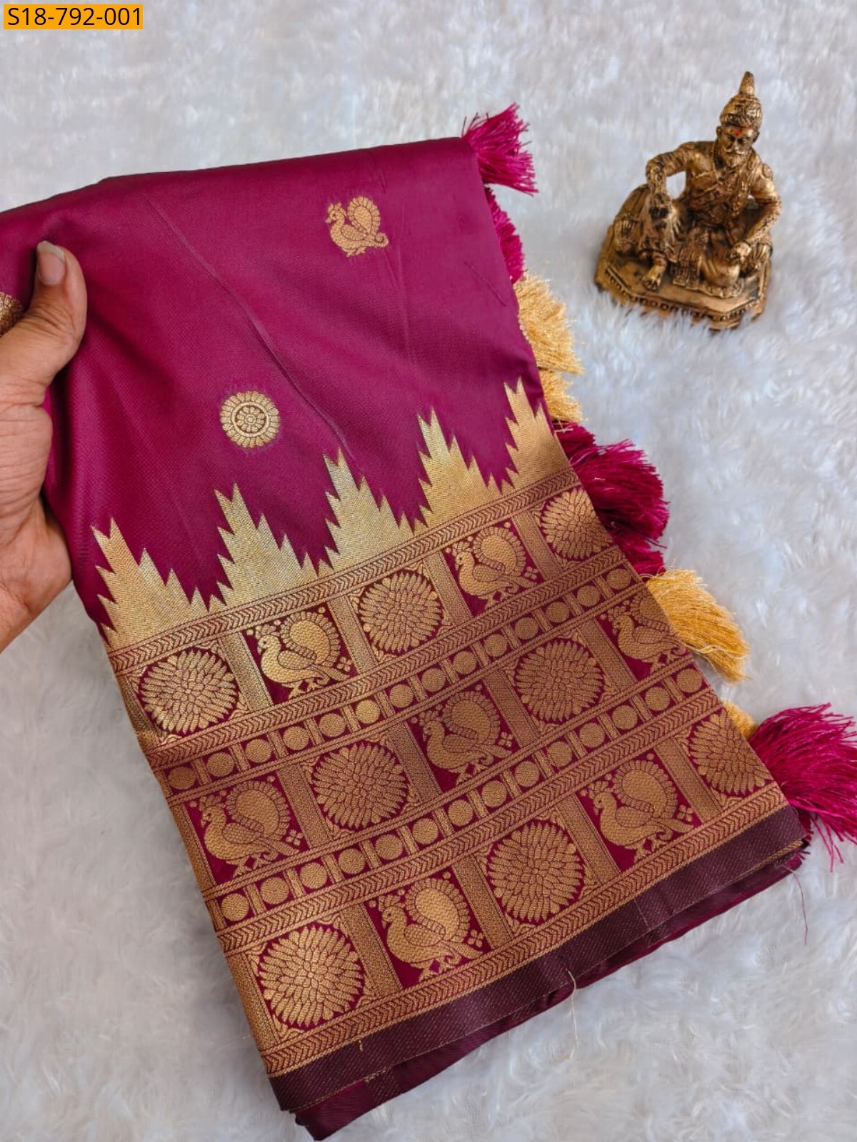 Pink Fancy Soft Silk Paithani Saree