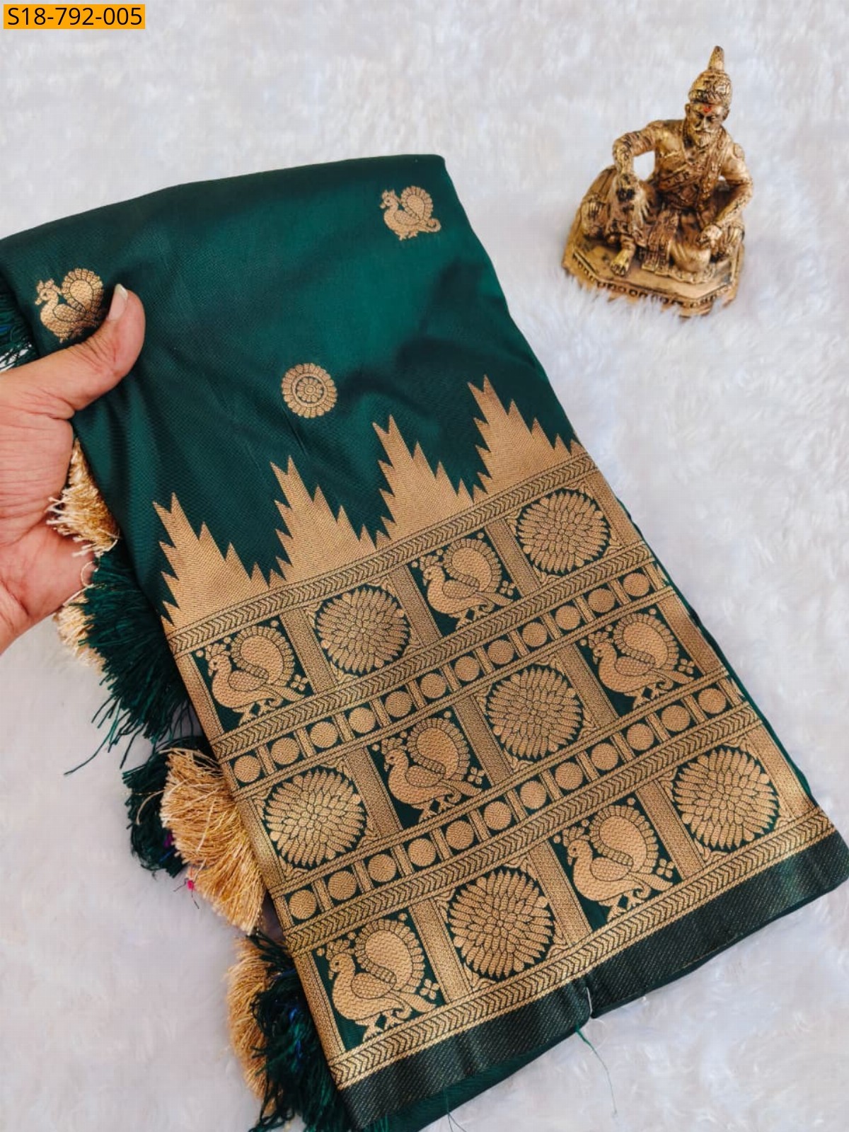 Green Fancy Soft Silk Paithani Saree