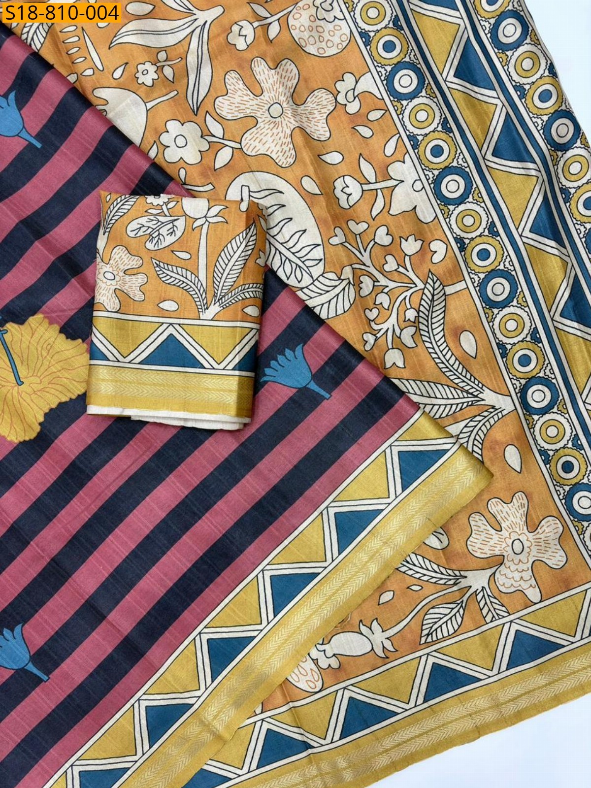 Yellow Soft Tussar Silk Sarees