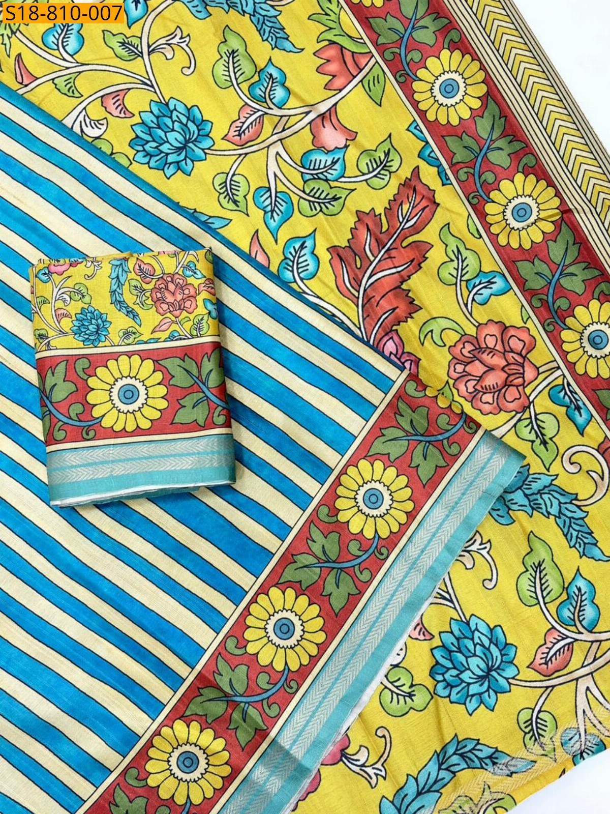 Yellow Soft Tussar Silk Sarees