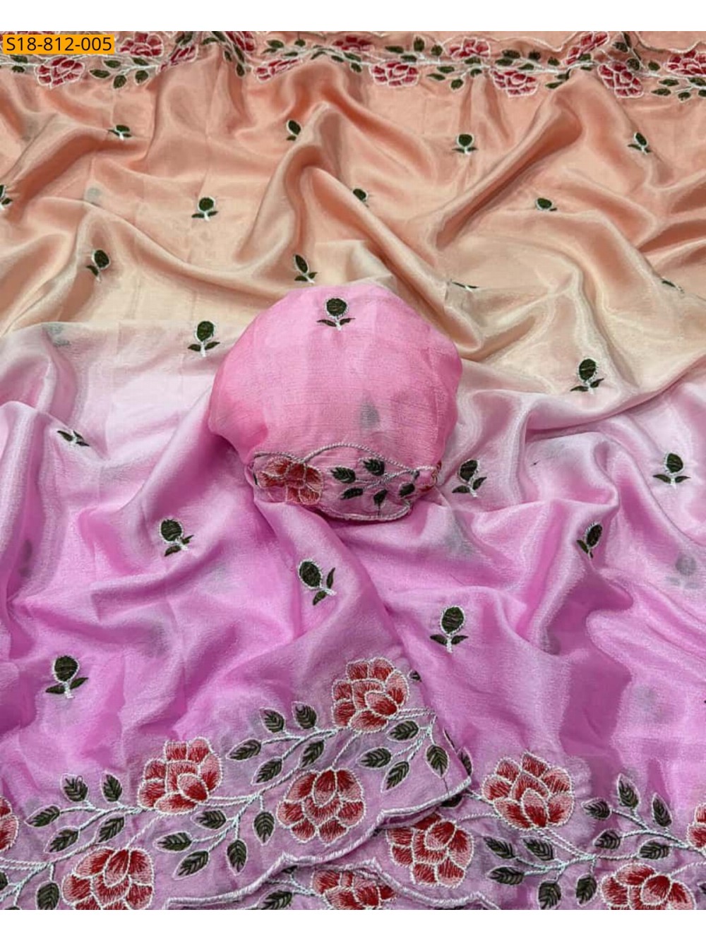 Soft Chinnon padding Saree