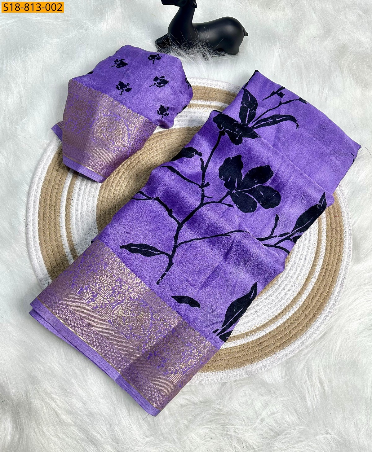 Lavender Fancy marshmellow sarees