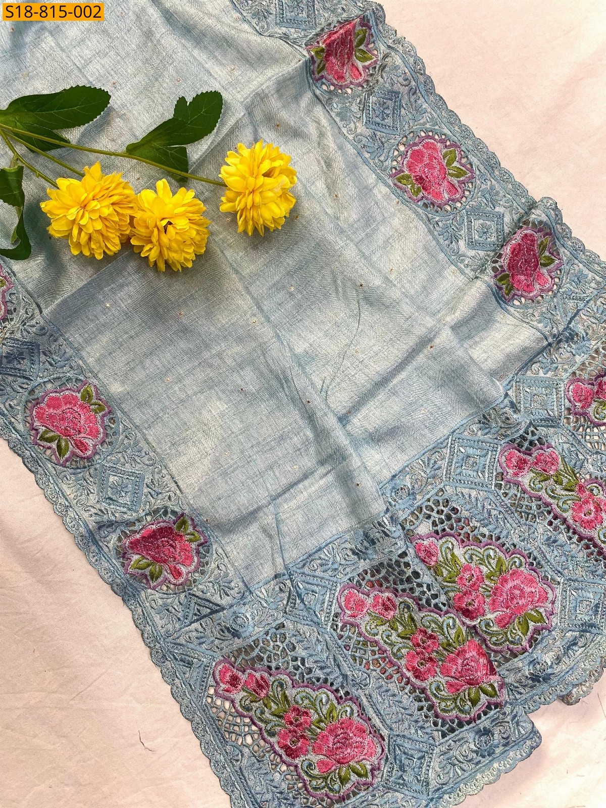 Blue Soft Tussar silk sarees