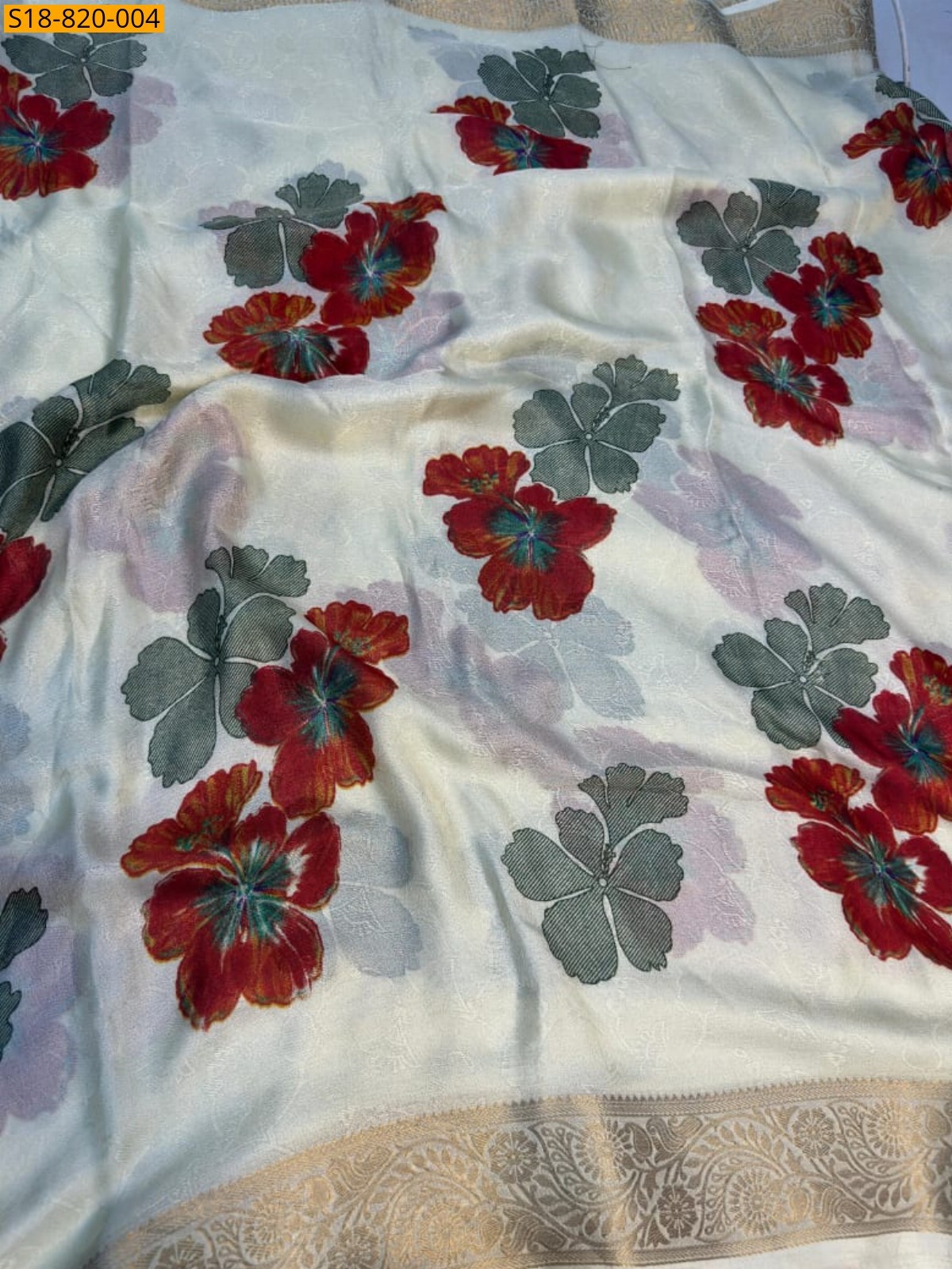 White Fancy Marshmellow sarees