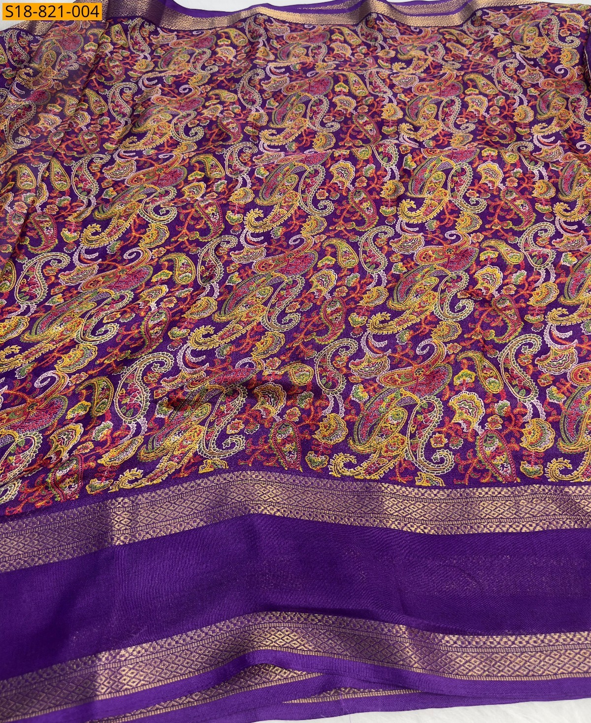Violet Fancy Marshmellow sarees