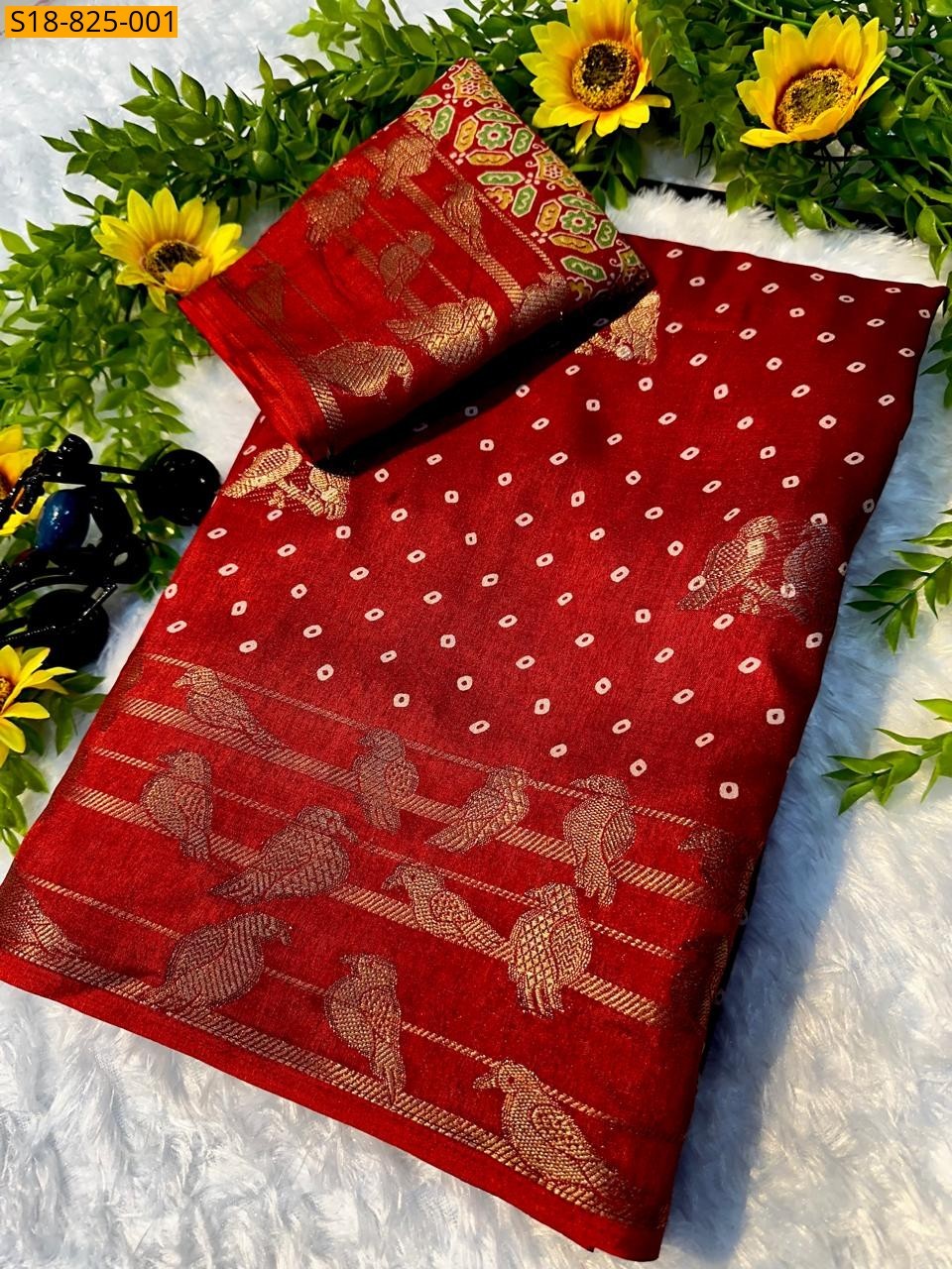 Red Fancy mysore silk sarees