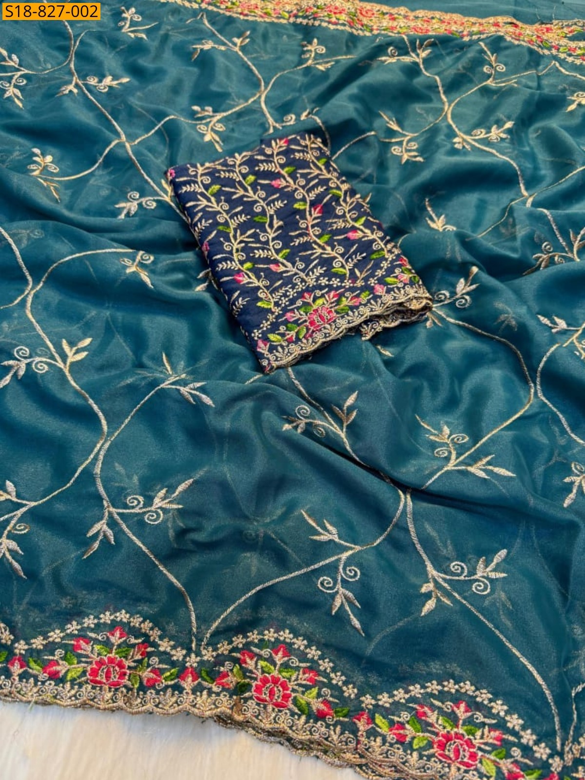 Morpitch Star Georgette Saree