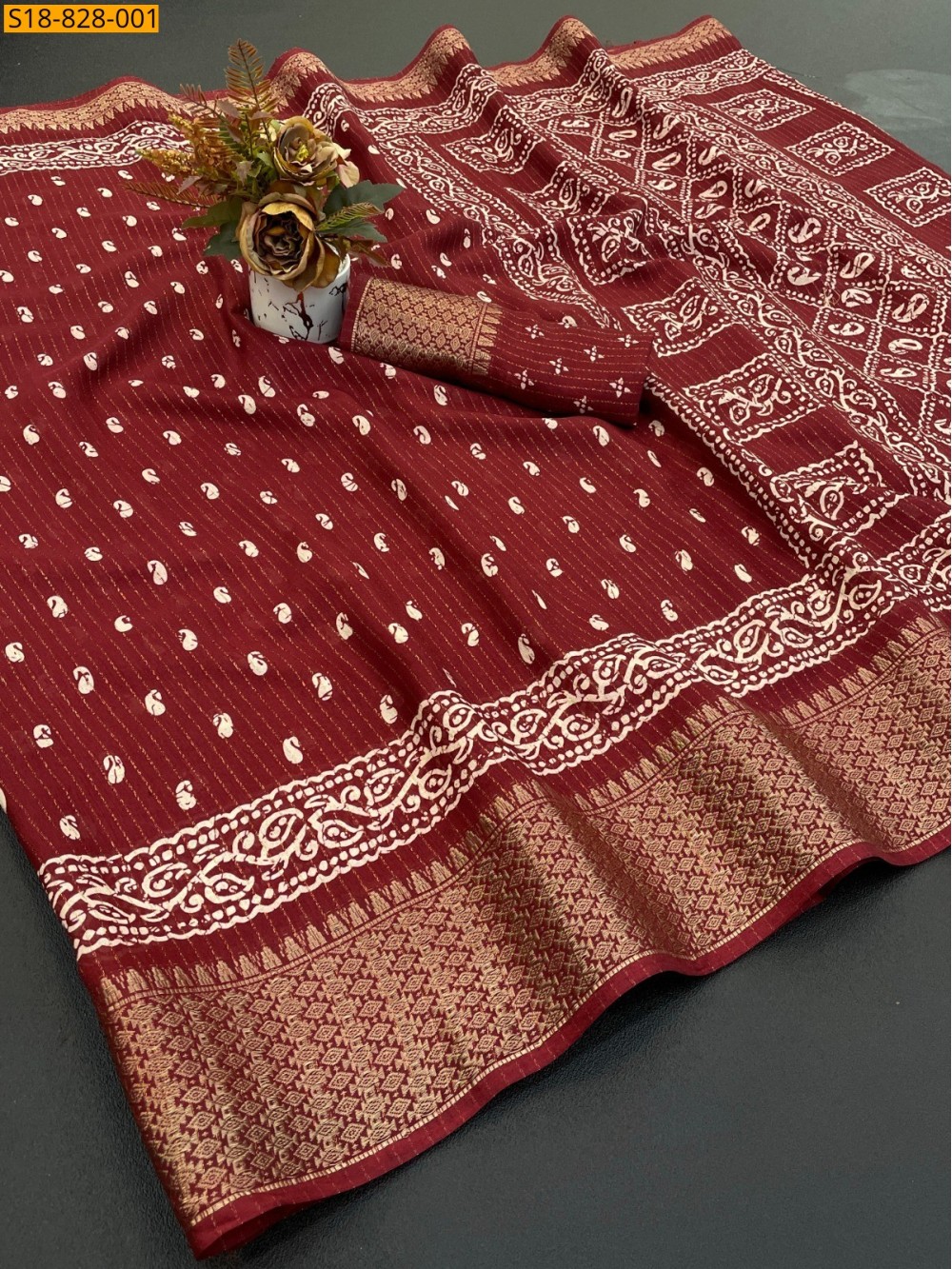 Fancy Dola Doby Silk Saree