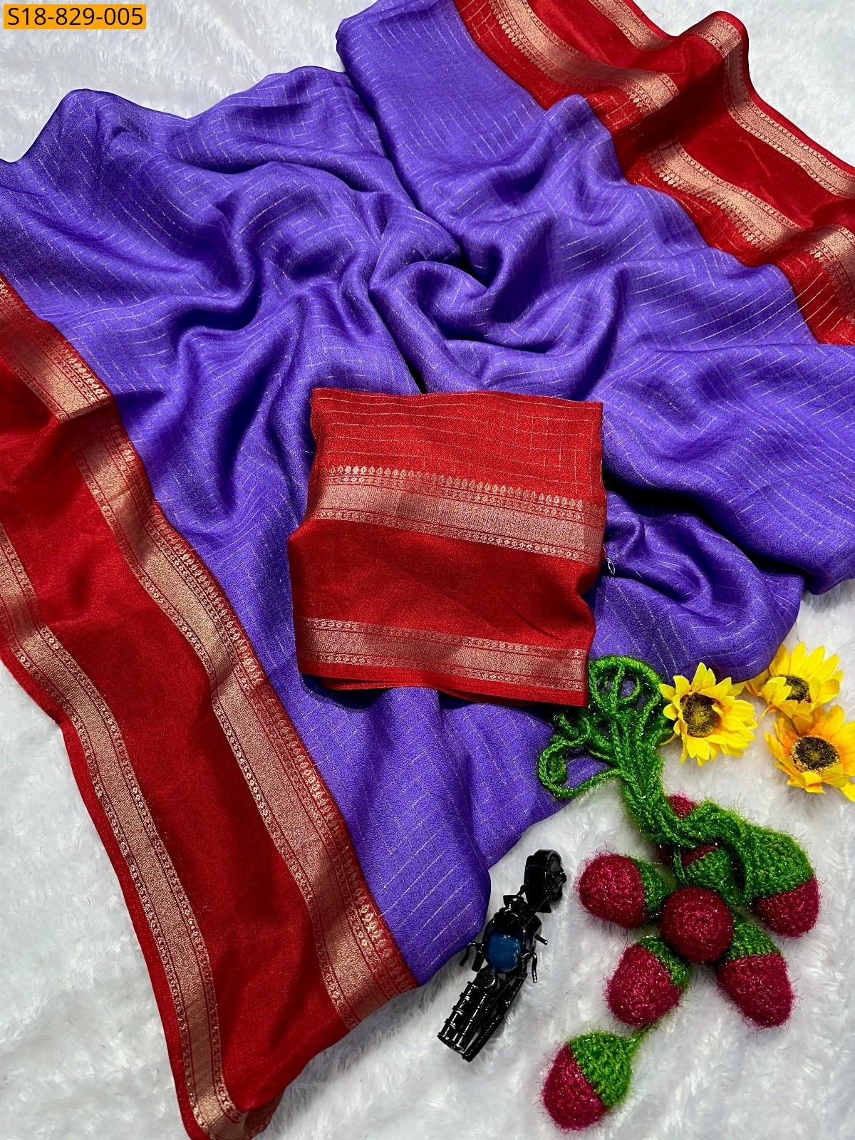 Lavender Fancy Mysore Silk Sarees
