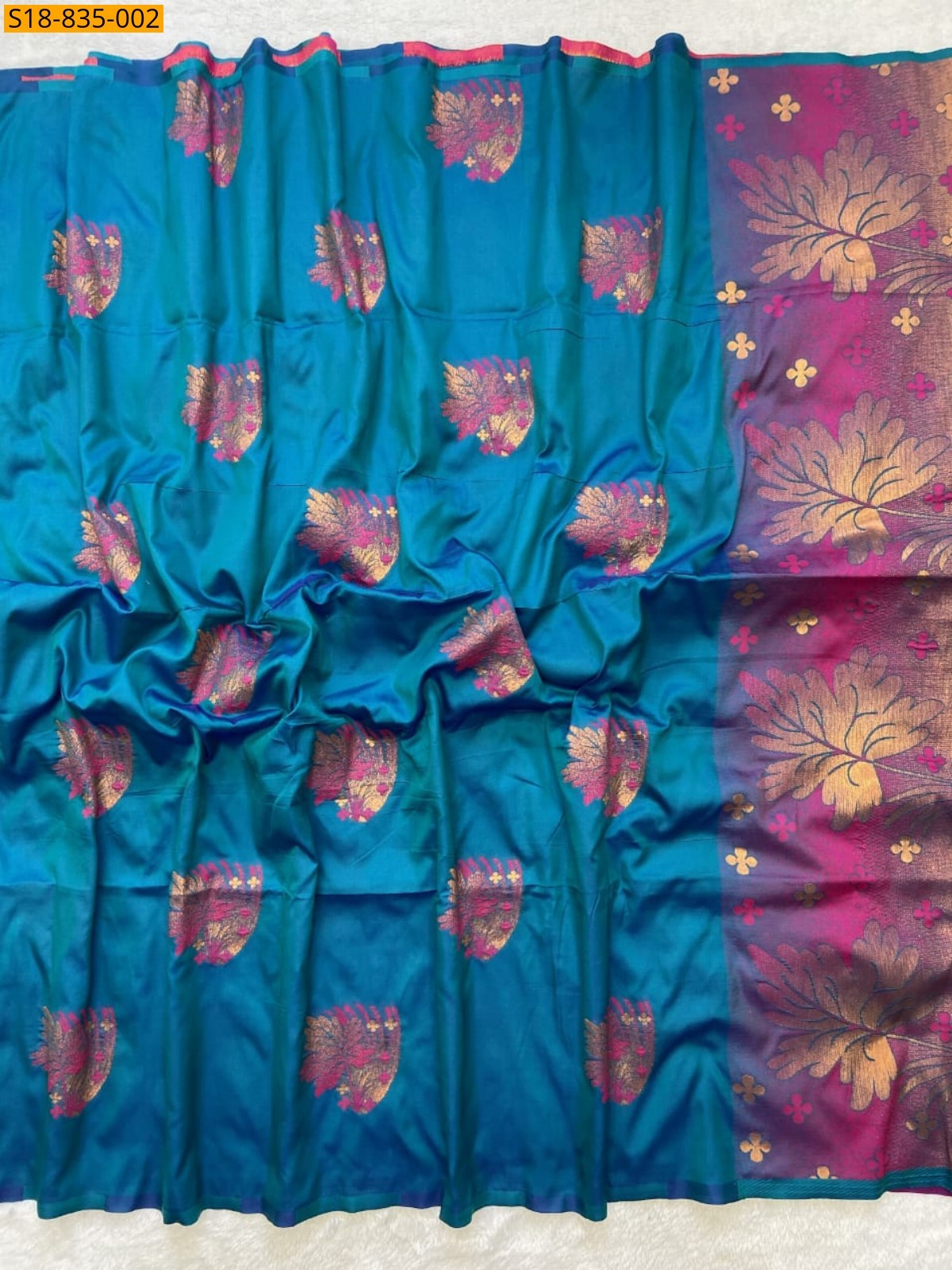 Blue Fancy Soft Silk Saree
