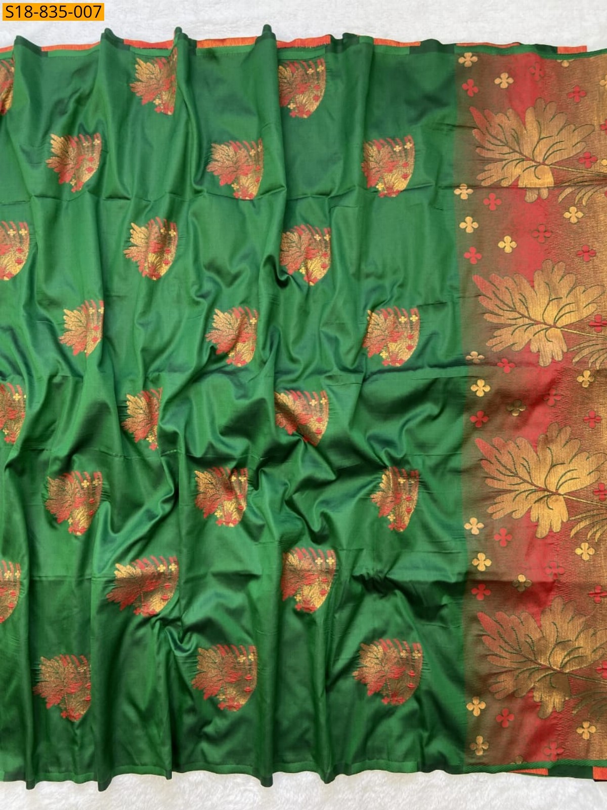 Green Fancy Soft Silk Saree