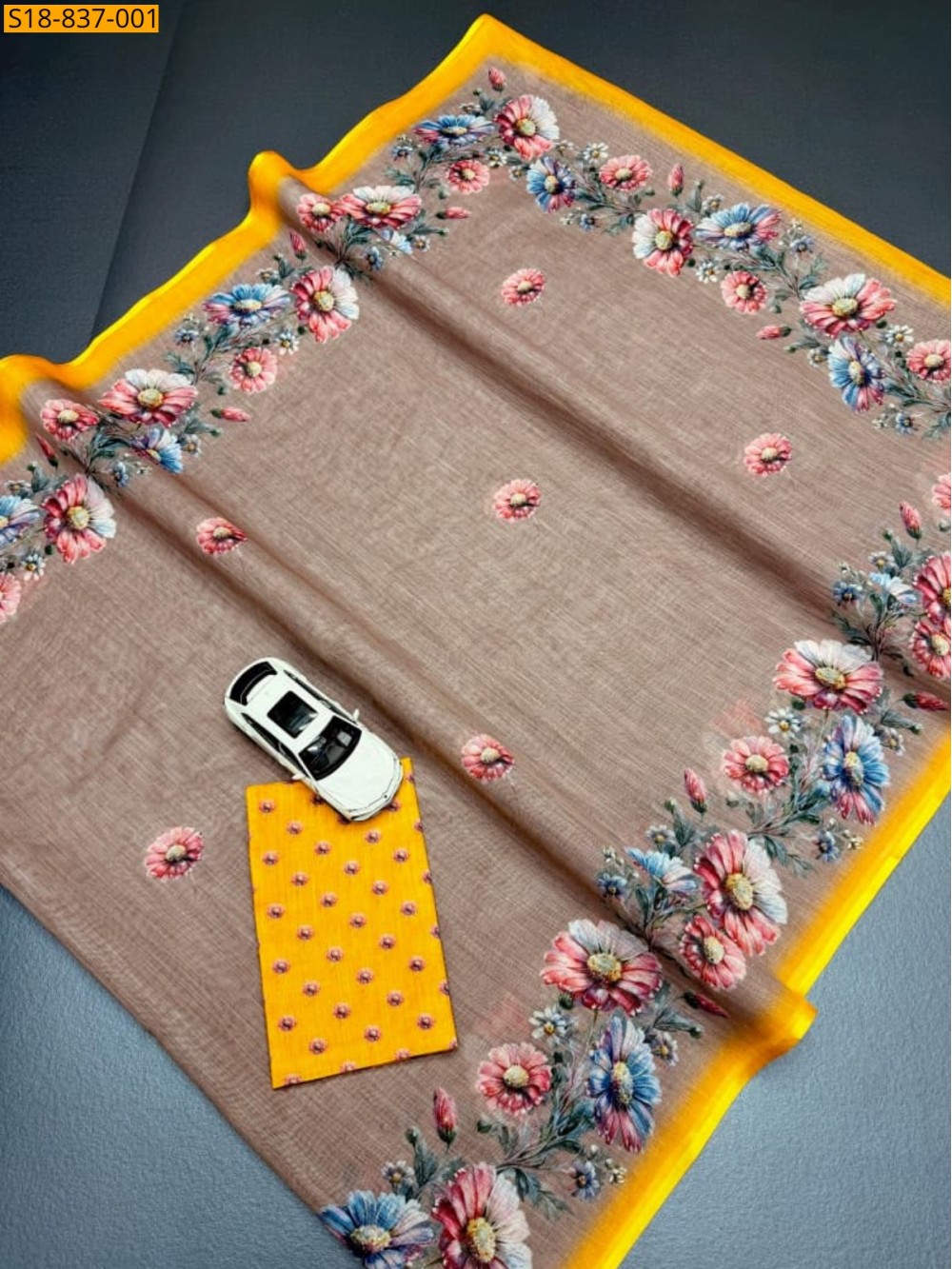 Fancy Linen Saree