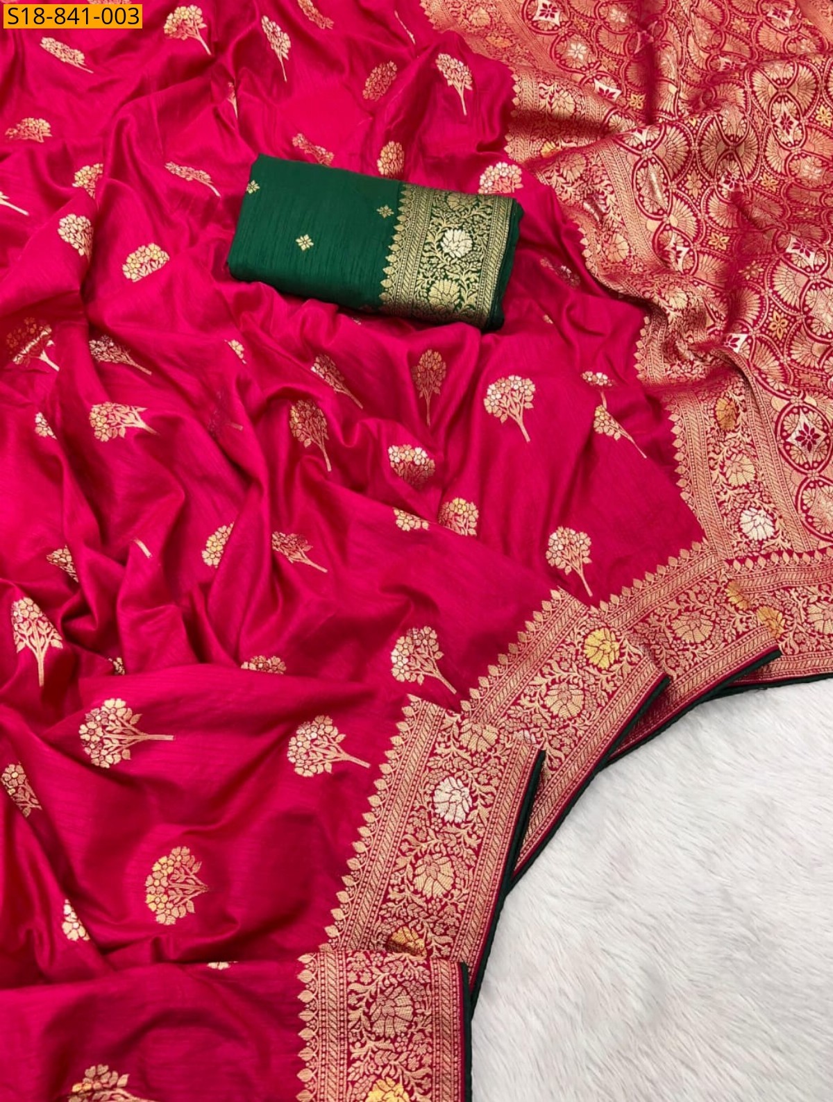 Pink Fancy Soft Silk Saree
