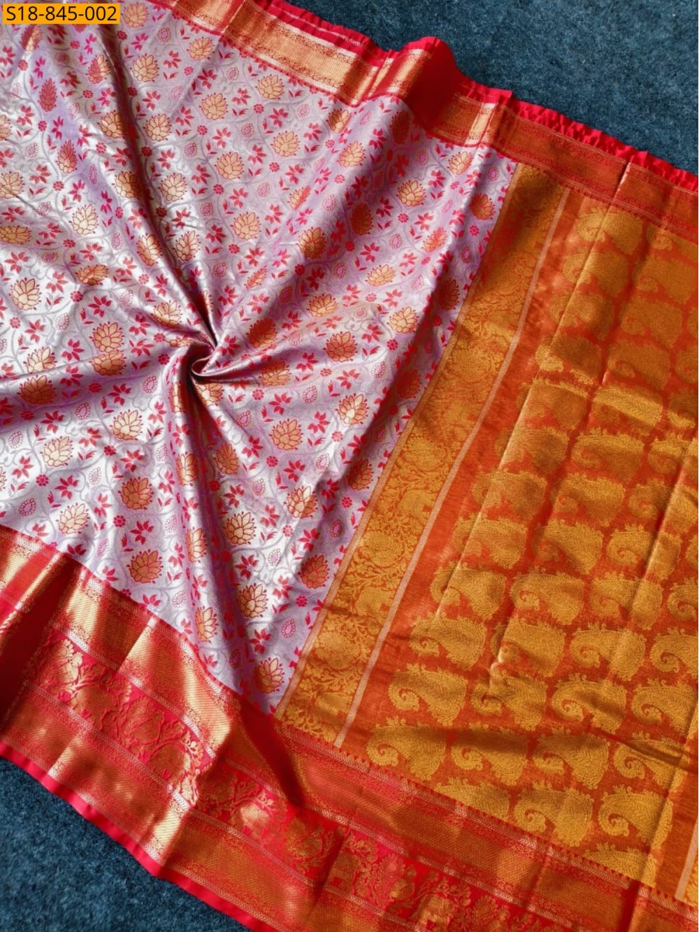 Fancy Kanjivaram Semi Silk Saree