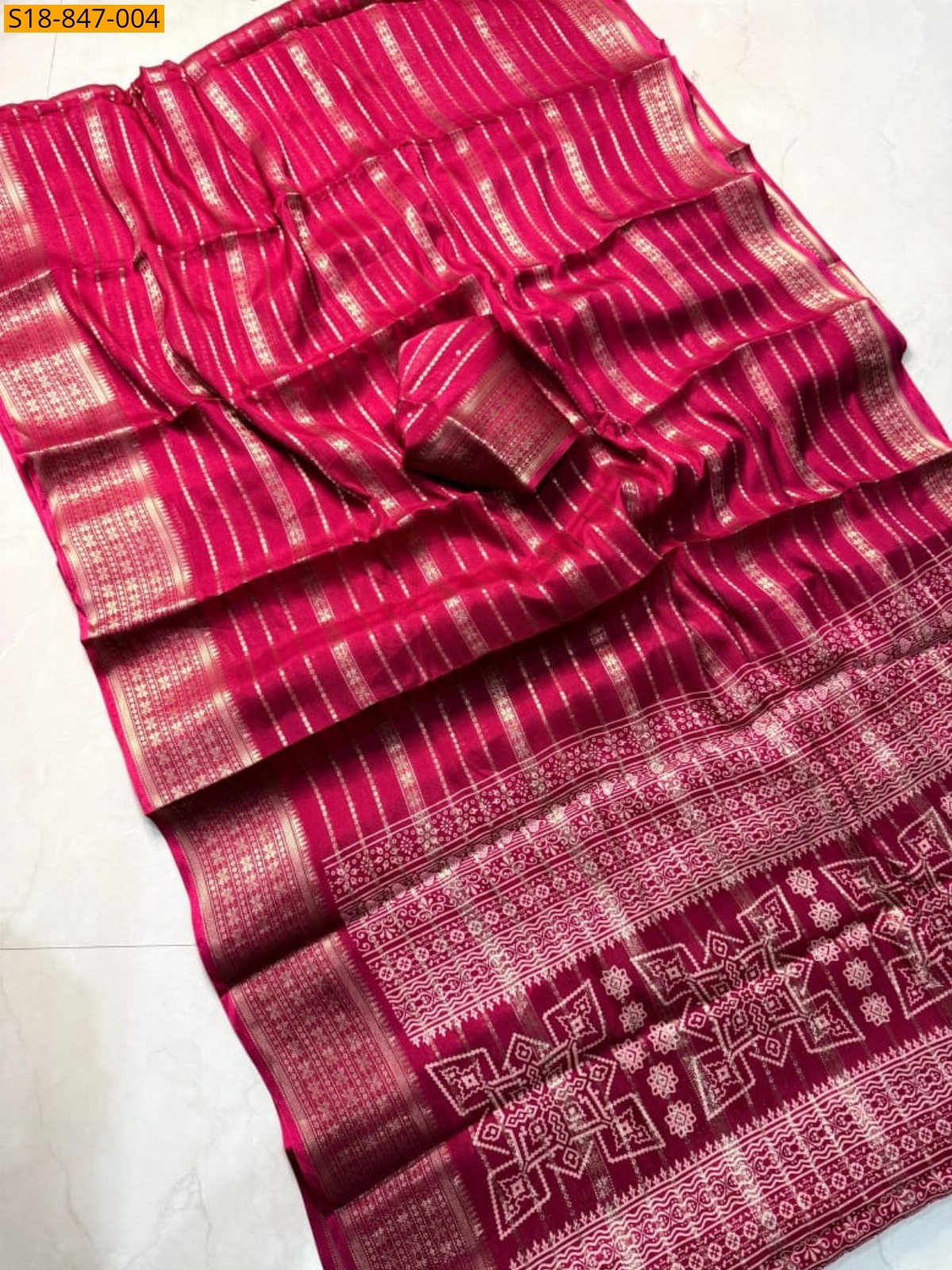Pink Fancy  Siik Saree