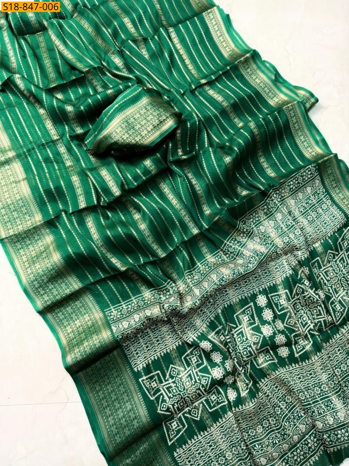 Green Fancy  Siik Saree