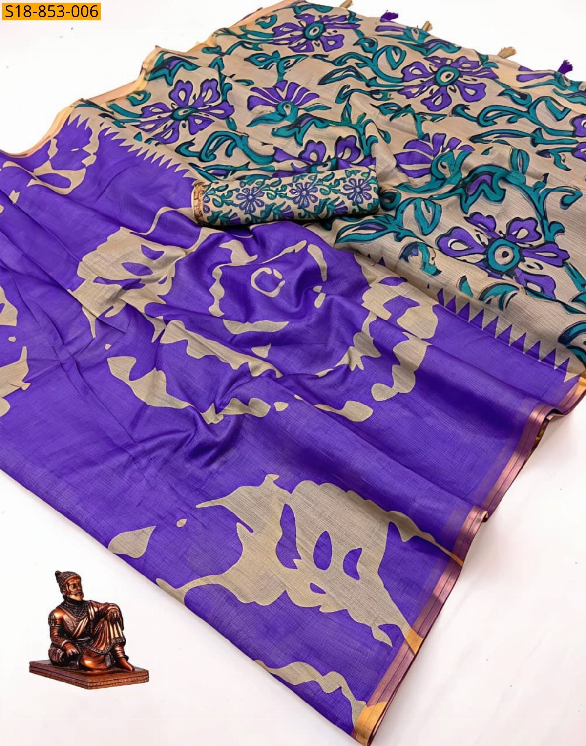 Violet Fancy Chanderi Saree