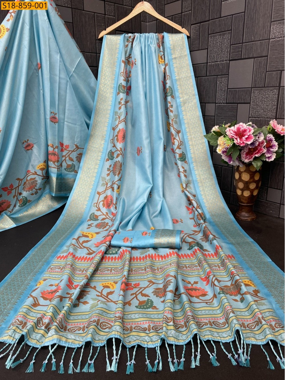 Fancy Silk Digital Printed Saree